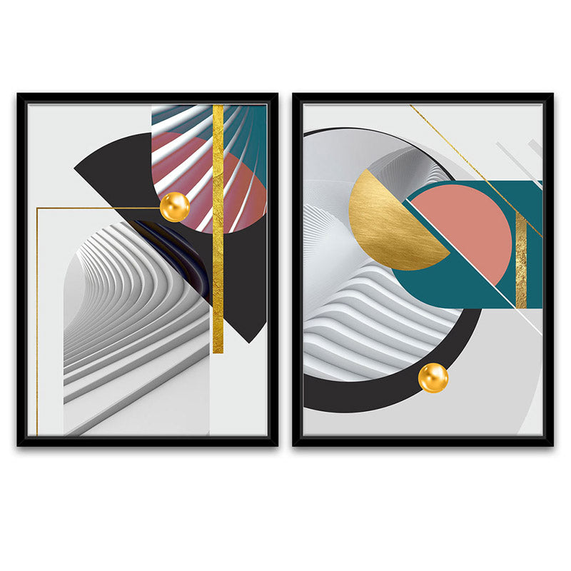 Buy Honeybelle Abstract Wall Art - Set Of Two Wall Art & Paintings from Vaaree