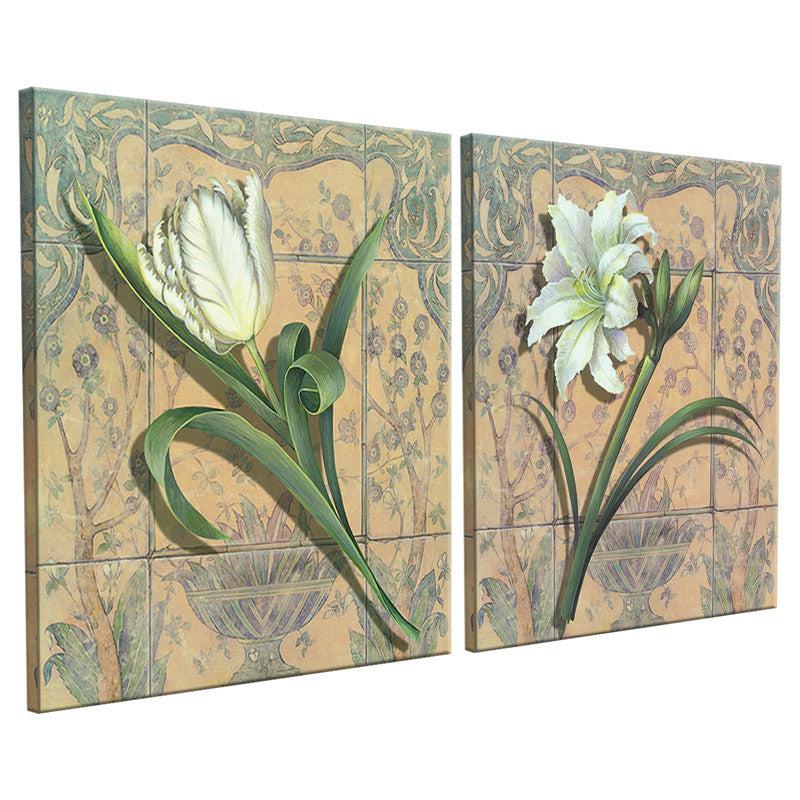 Buy Dixon Floral Wall Art - Set Of Two Wall Art & Paintings from Vaaree