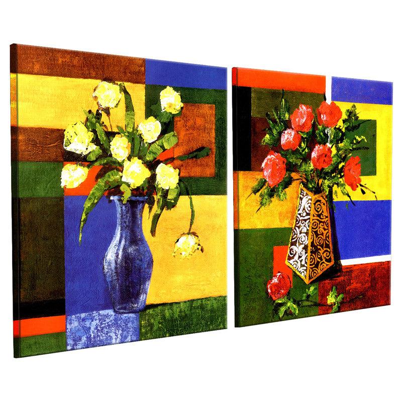 Buy Brewster Easter Floral Wall Art - Set Of Two Wall Art & Paintings from Vaaree