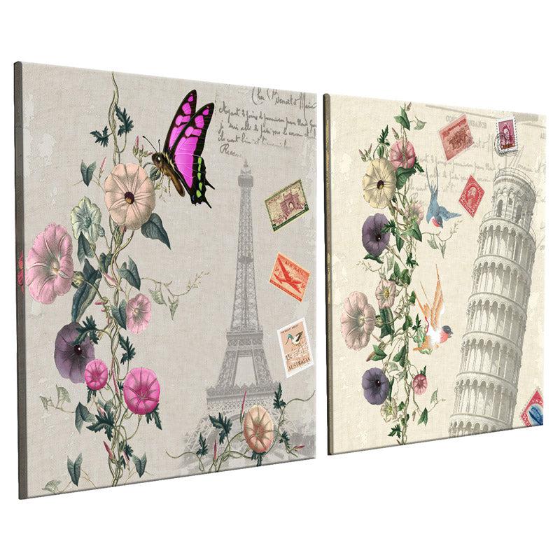 Buy Anita Floral Wall Art - Set Of Two Wall Art & Paintings from Vaaree