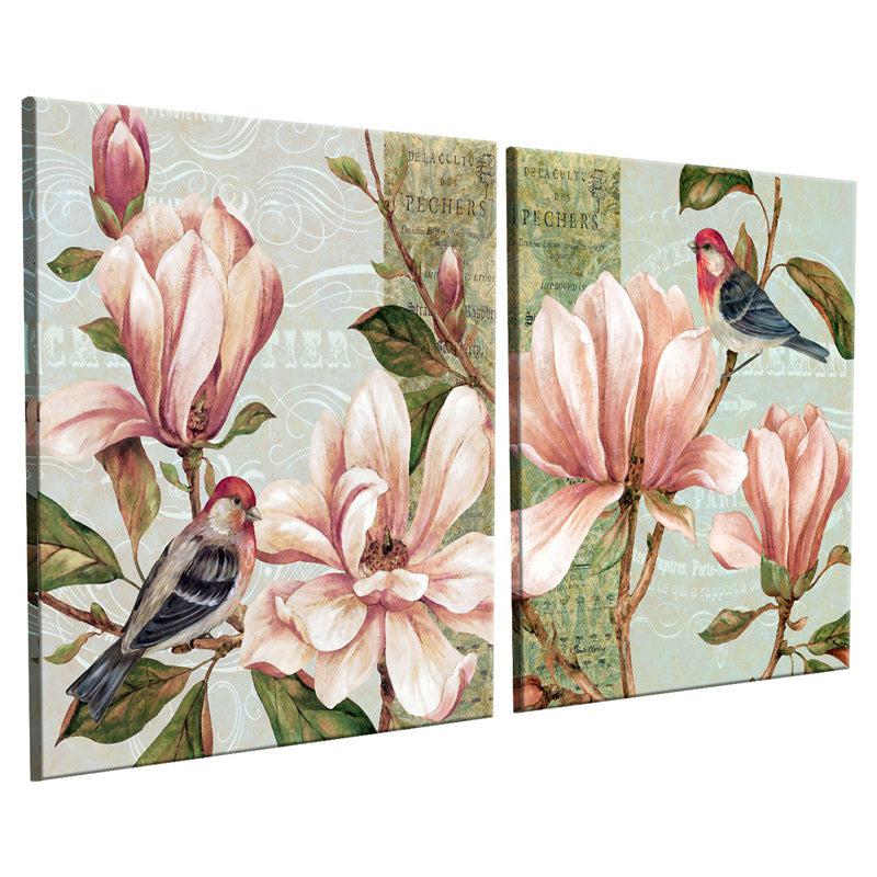 Buy Magnolia Floral Wall Art - Set Of Two Wall Art & Paintings from Vaaree