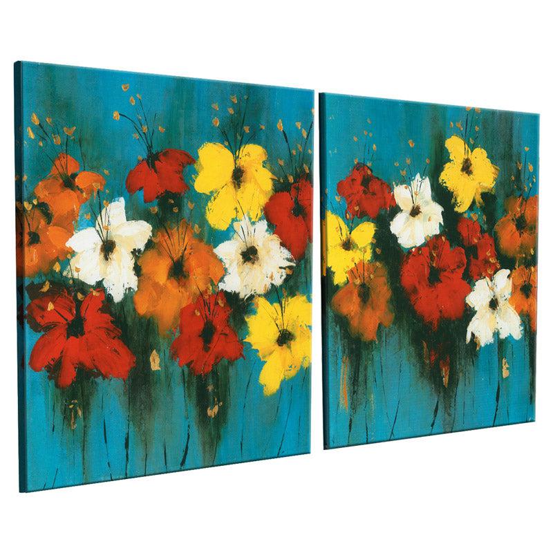 Buy Ginger Floral Wall Art - Set Of Two Wall Art & Paintings from Vaaree