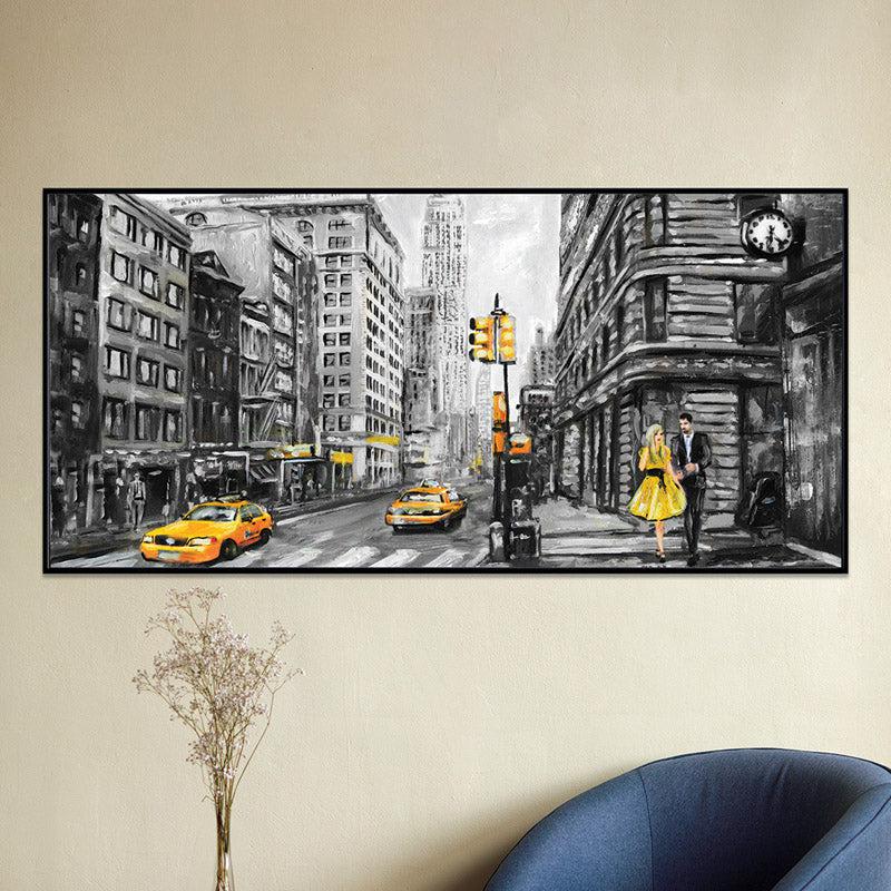 Buy Yellow Town Wall Art Wall Art & Paintings from Vaaree