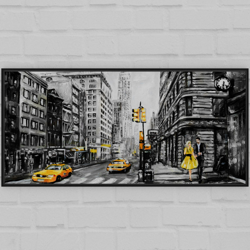 Buy Yellow Town Wall Art Wall Art & Paintings from Vaaree