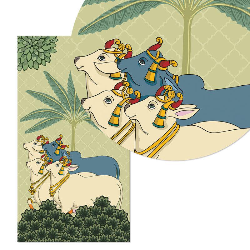 Buy Emerald Pichwai Wall Art - Set Of Three Wall Art & Paintings from Vaaree