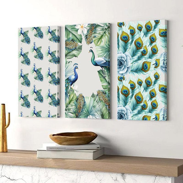 Buy Mayoor Maitheya Wall Art - Set Of Three Wall Art & Paintings from Vaaree