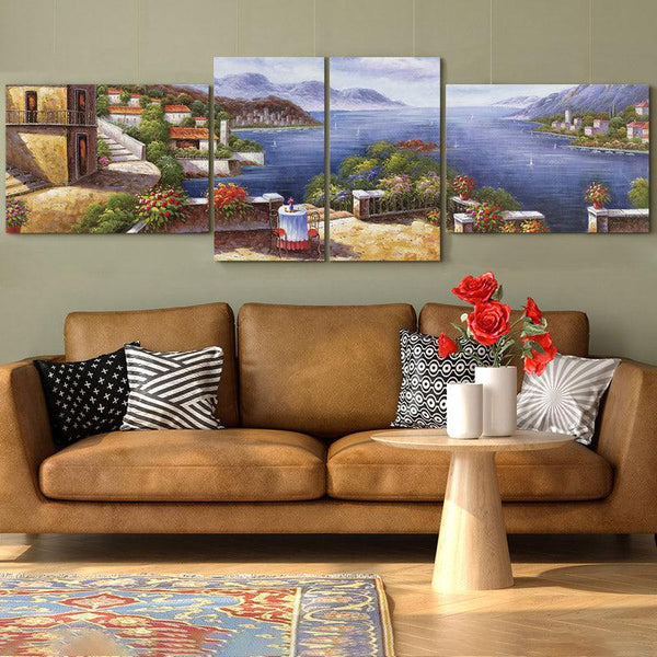 Buy City Paradise Wall Art - Set Of Four Wall Art & Paintings from Vaaree