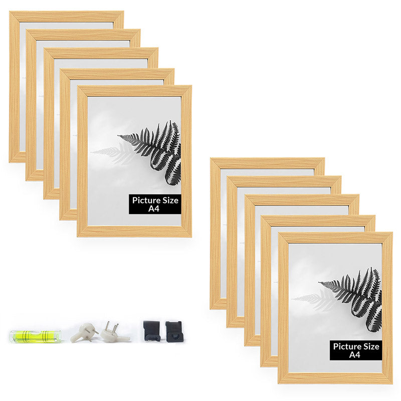 Buy Arabella Photo Frame (Beige) - Set Of Ten Photo Frames from Vaaree