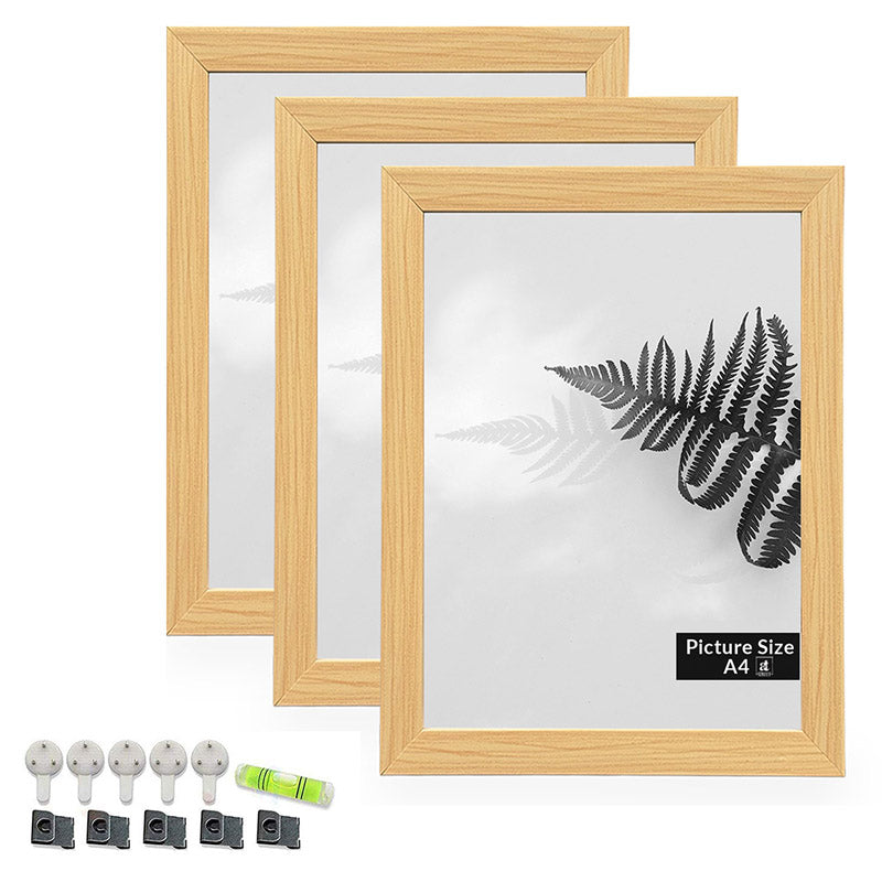 Buy Arabella Photo Frame (Beige) - Set of Three Photo Frames from Vaaree