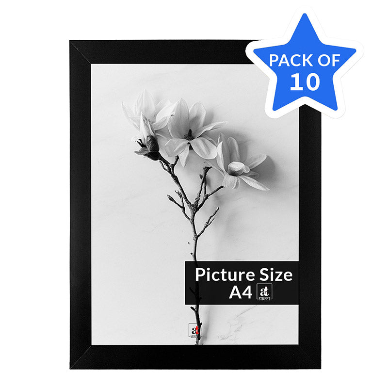 Buy Arabella Photo Frame (Black) - Set Of Ten Photo Frames from Vaaree