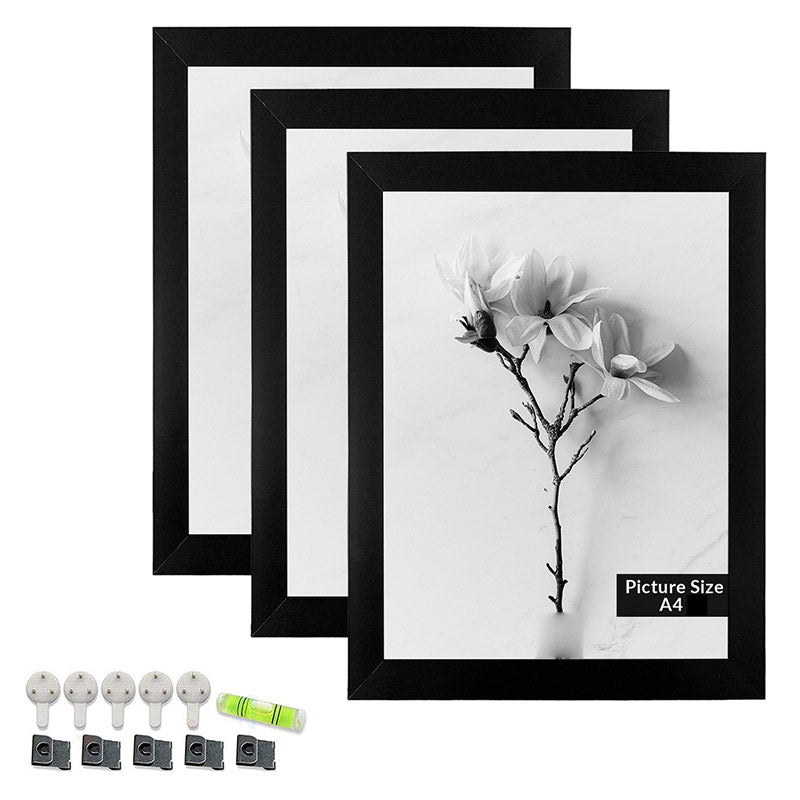 Buy Arabella Photo Frame (Black) - Set of Three Photo Frames from Vaaree