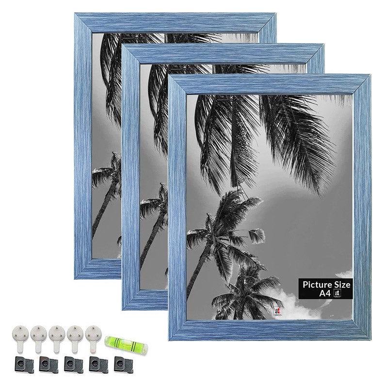 Buy Arabella Photo Frame (Blue) - Set of Three Photo Frames from Vaaree