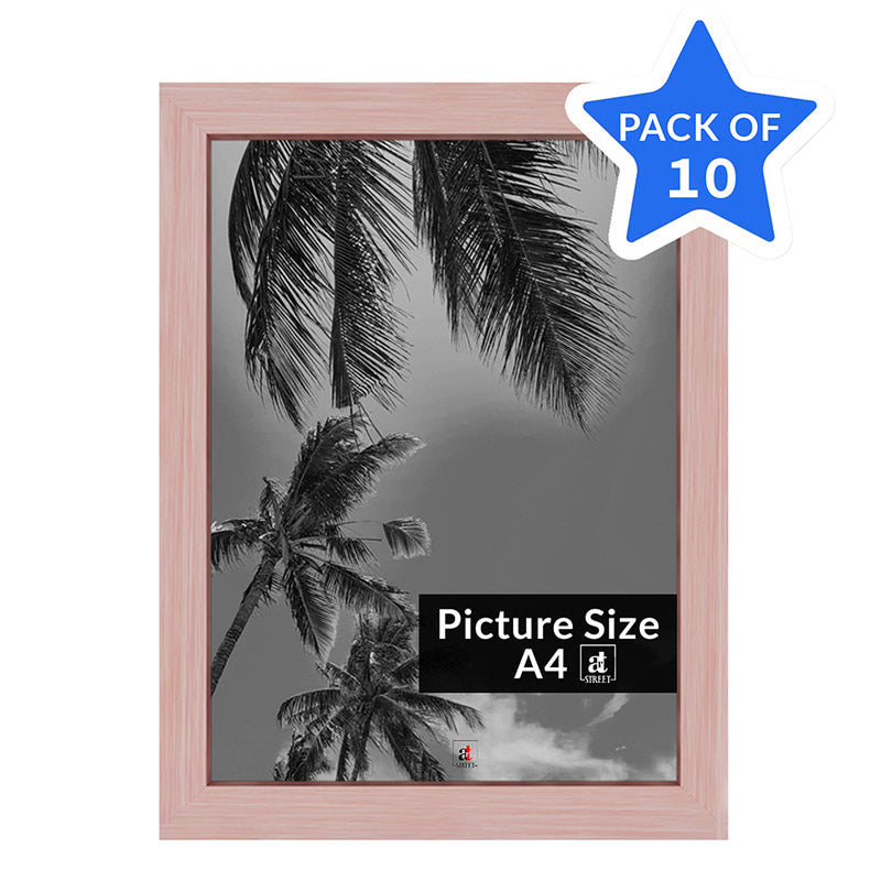 Buy Arabella Photo Frame (Pink) - Set Of Ten Photo Frames from Vaaree