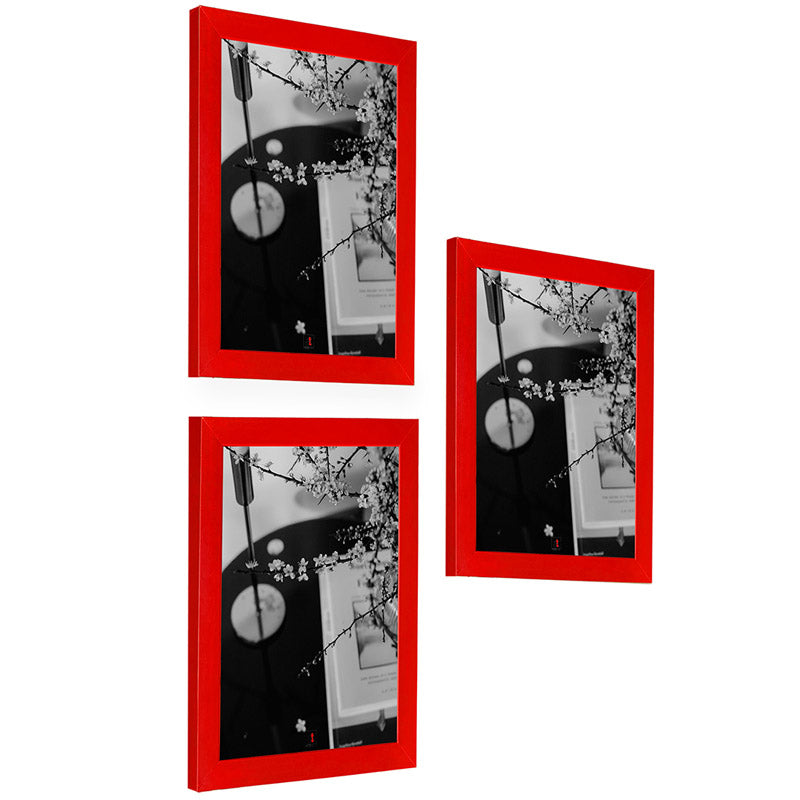 Buy Arabella Photo Frame (Red) - Set of Three Photo Frames from Vaaree