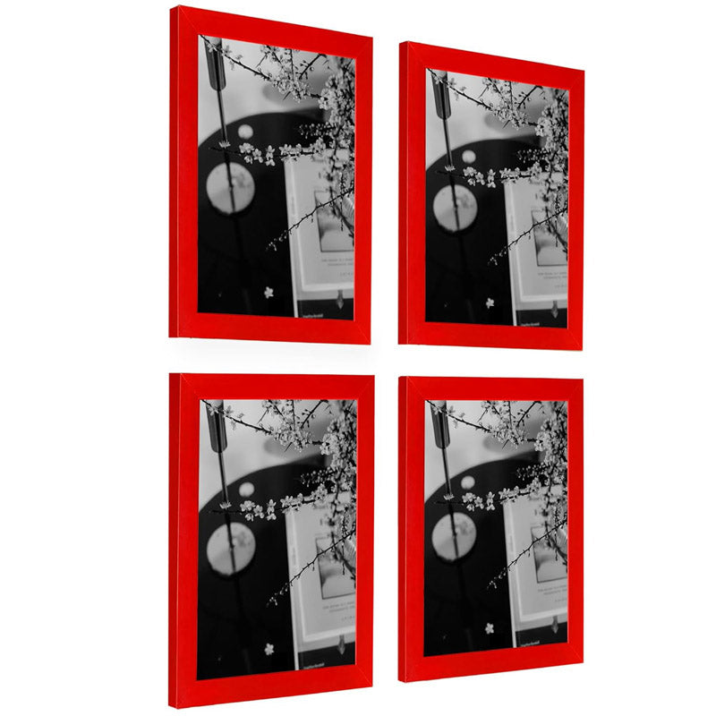 Buy Red Punch Photo Frame Wall Art - Set Of Four Photo Frames from Vaaree