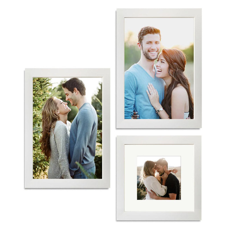 Buy Ansa Photo Frame (White) Photo Frame - Set Of Three Photo Frames from Vaaree