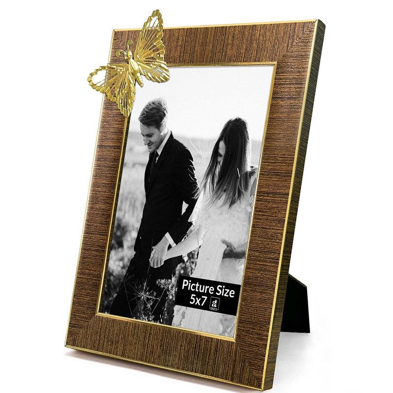 Buy Evangeline Photo Frame (Brown) - Set of Two Photo Frames from Vaaree