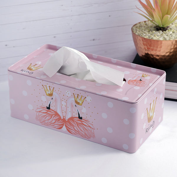 Tissue Holder - Flamingo Shine Tissue Box