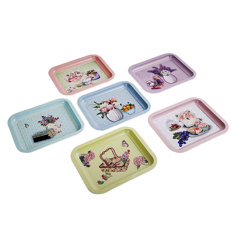 Buy Bouquet Broma Serving Tray - Set Of Six Serving Tray from Vaaree