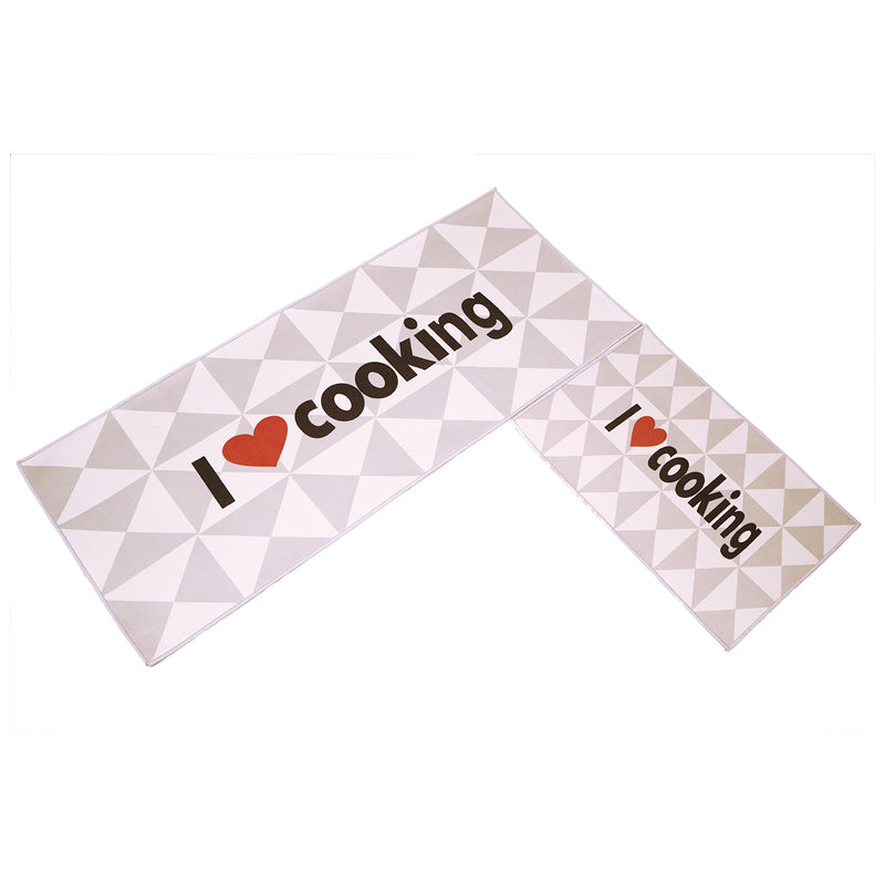 Buy I Love Cooking Kitchen Runner Rug - Set Of Two Runner Rug from Vaaree