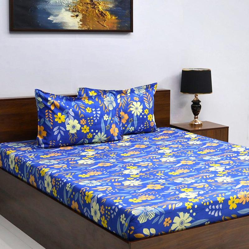 Buy Hiral Floral Bedsheet Bedsheets from Vaaree