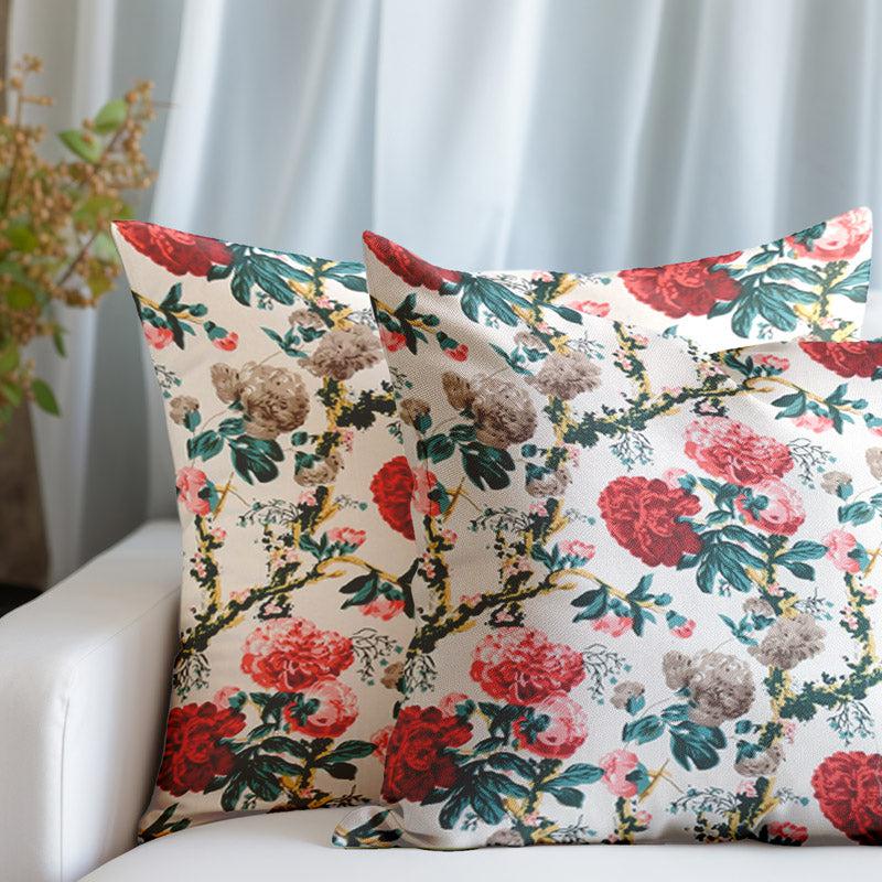 Buy Mansa Floral Cushion Cover - Set Of Five Cushion Cover Sets from Vaaree