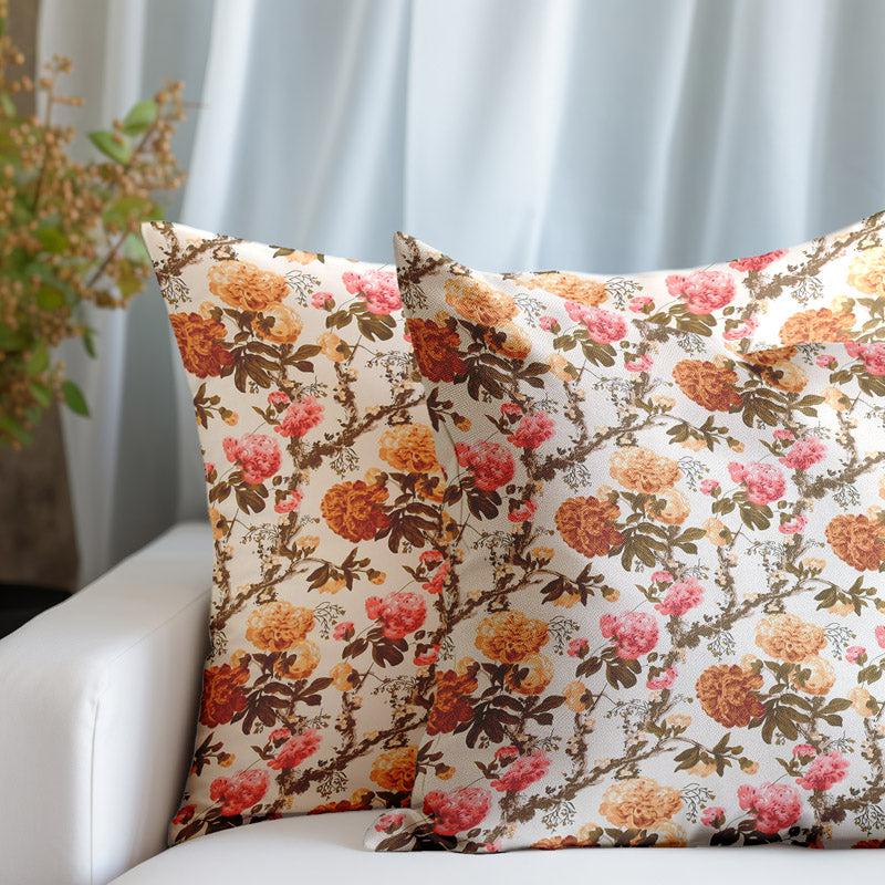 Buy Ashrutha Floral Cushion Cover - Set Of Two Cushion Cover Sets from Vaaree