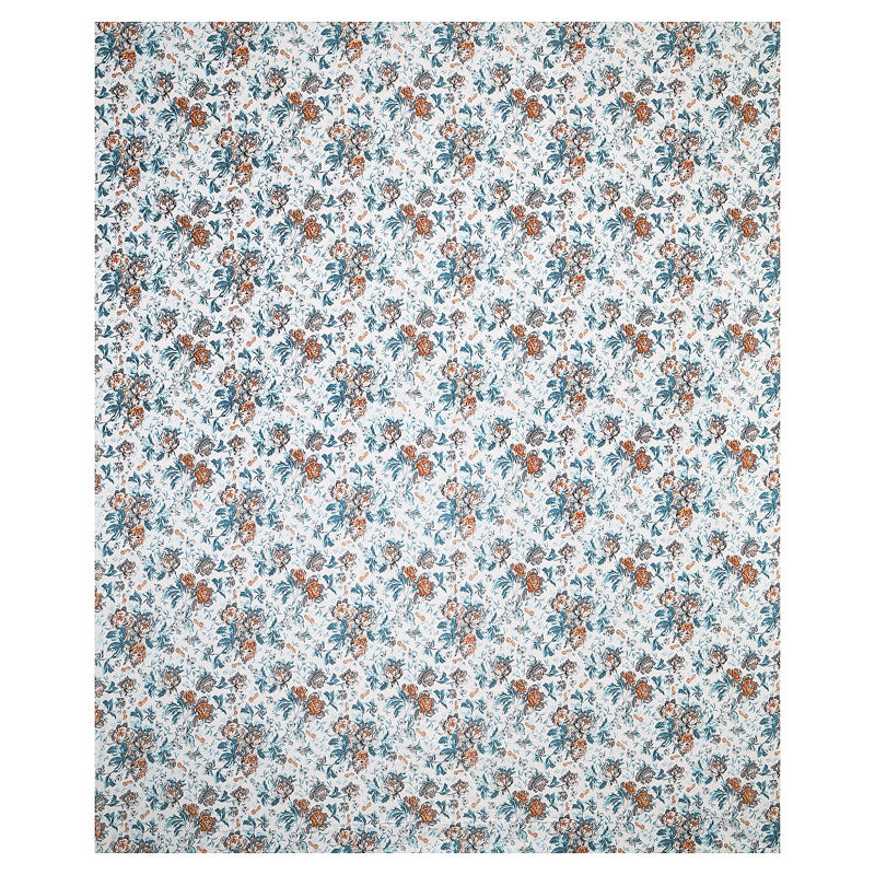 Buy Madava Floral Bedsheet - Teal Bedsheets from Vaaree