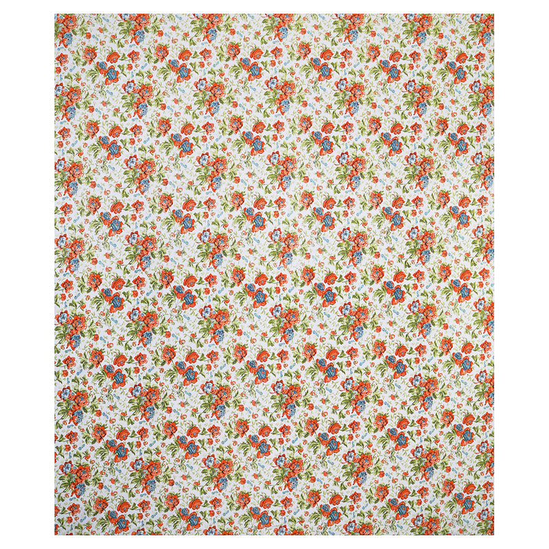 Buy Madava Floral Bedsheet - Orange Bedsheets from Vaaree