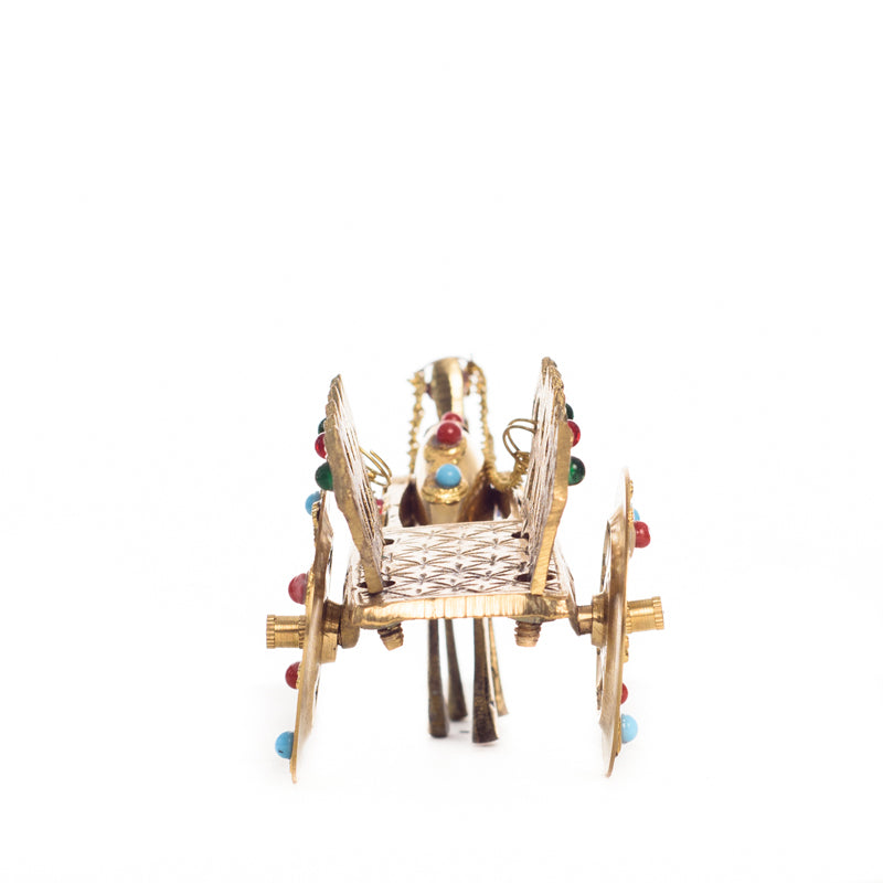 Showpieces - Brass Camel Cart Showpiece