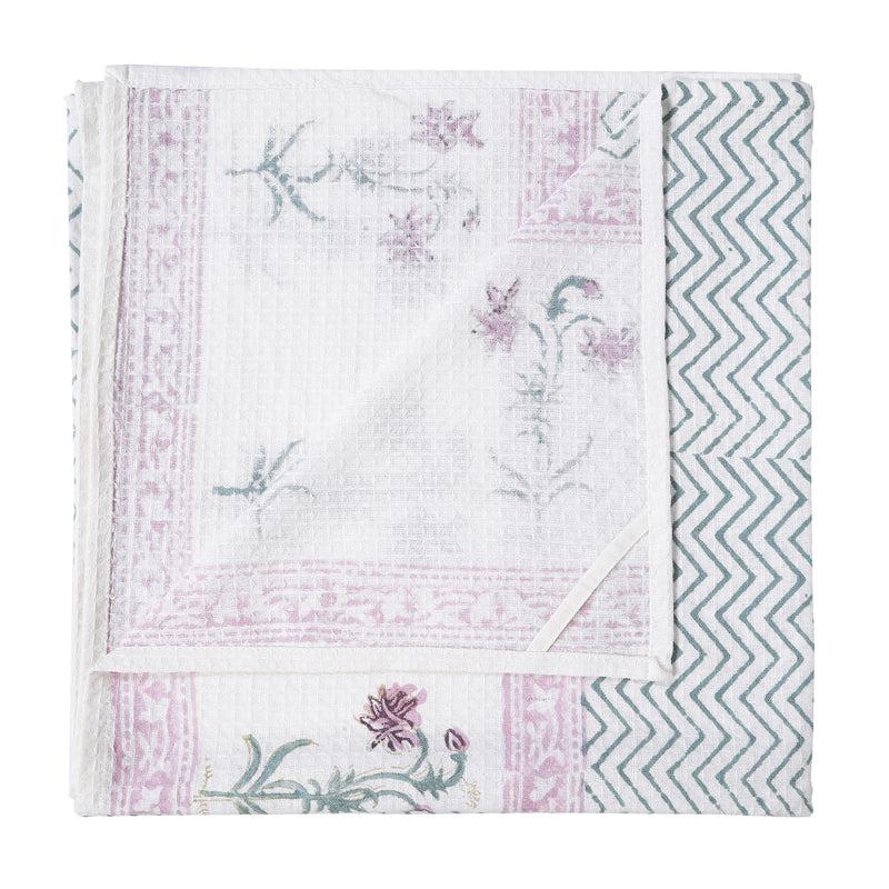 Buy Amuda Floral Waffle Bath Towel Bath Towels from Vaaree