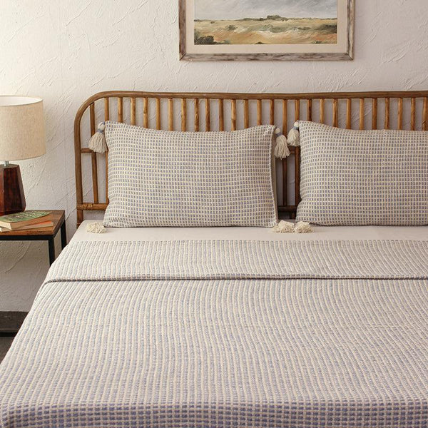 Buy Girnar Grid Bedcover Bedcovers from Vaaree