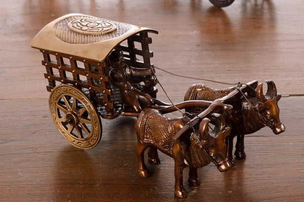 Buy Village Bullock Cart Showpiece Showpieces from Vaaree