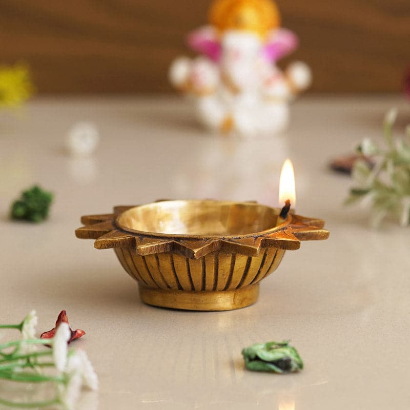 Buy Suryansh Brass Diya Diyas from Vaaree