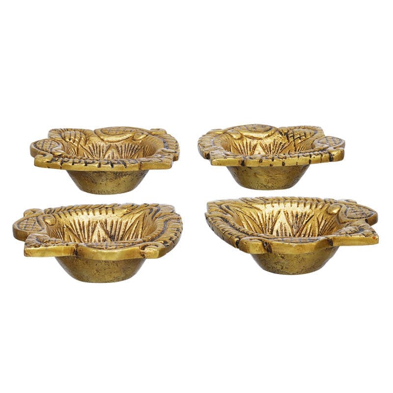 Buy Raavaa Brass Diya - Set Of Four Diyas from Vaaree