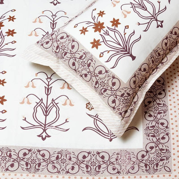 Buy Cameliaa Printed Bedsheet - Brown Online in India | Bedsheets on Vaaree