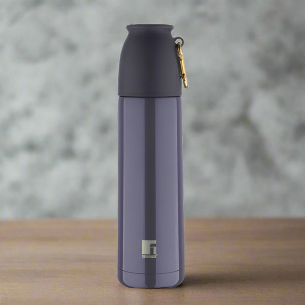 Buy Bergner Walking Thermosteel Hot and Cold Flask (Grey) -500 ML Flask from Vaaree