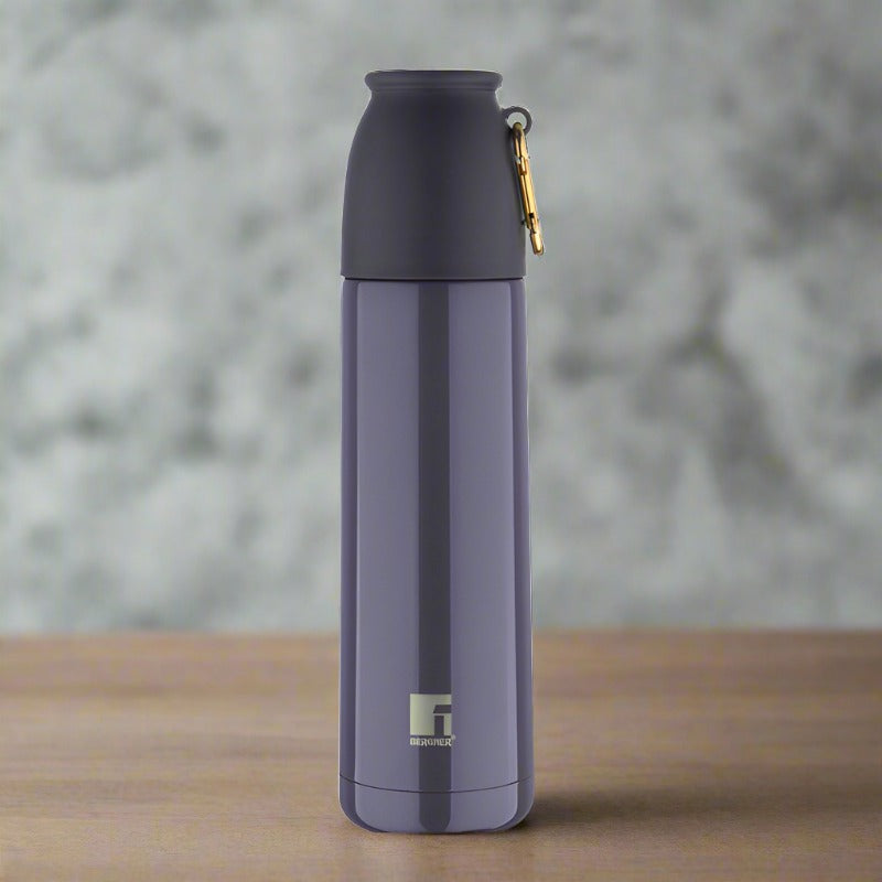 Buy Bergner Walking Thermosteel Hot and Cold Flask (Grey) -500 ML Flask from Vaaree