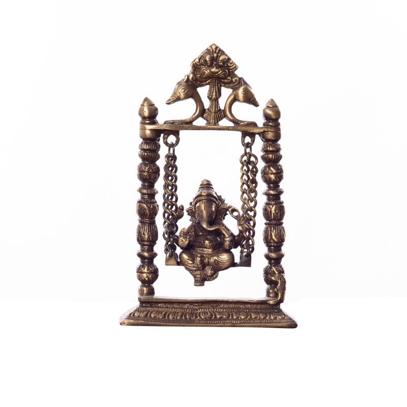 Buy Playful Ganesha On Swing Showpiece Idols & Sets from Vaaree