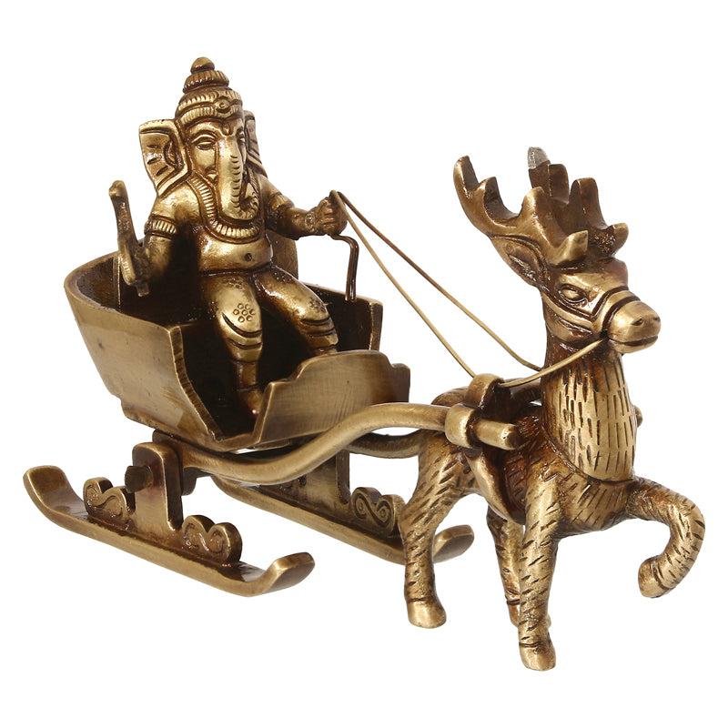 Buy Ganesha Whimsy Savari Showpiece Idols & Sets from Vaaree