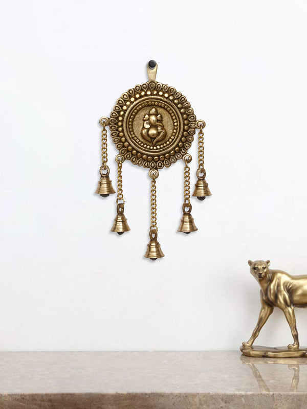 Wall Accents - Lord Vinayaka Brass Wall Hanging