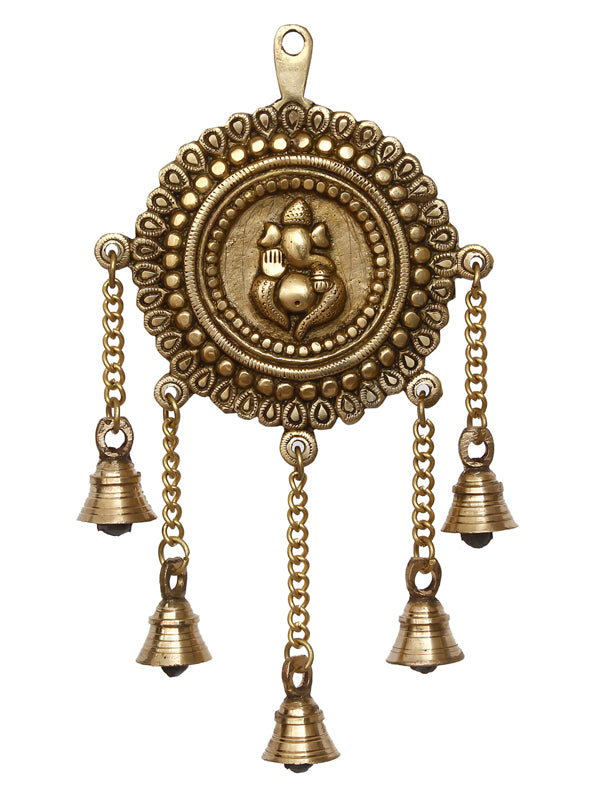 Wall Accents - Lord Vinayaka Brass Wall Hanging