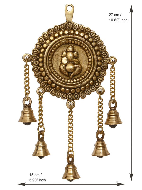 Wall Accents - Lord Vinayaka Brass Wall Hanging