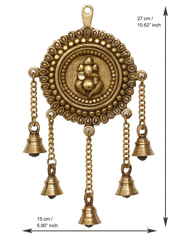 Buy Lord Vinayaka Brass Wall Hanging Wall Accents from Vaaree