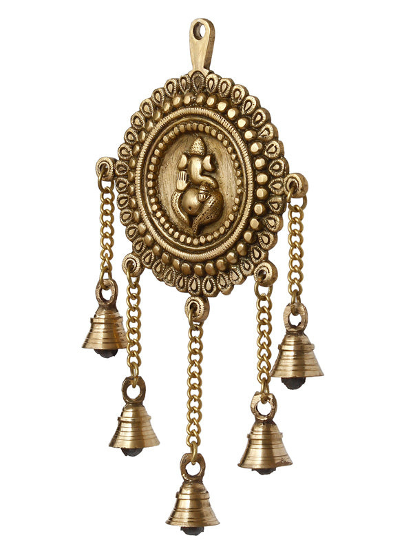 Wall Accents - Lord Vinayaka Brass Wall Hanging