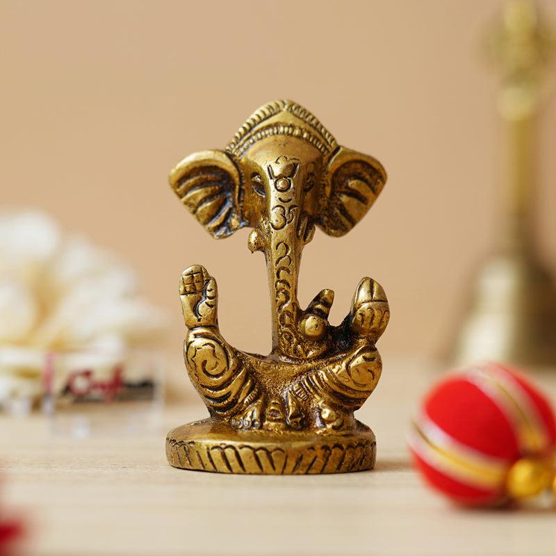 Buy Ganadisha Brass idol Idols & Sets from Vaaree