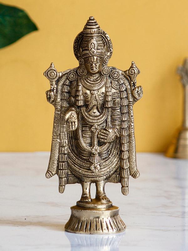 Buy Shri Tirupati Balaji Brass Idol Idols & Sets from Vaaree