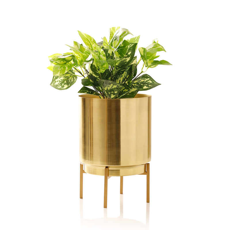 Buy Vida Ember Planter - Gold Pots & Planters from Vaaree