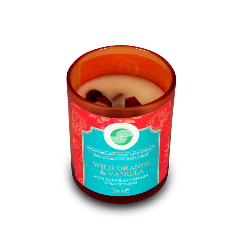 Buy Enchanta Wild Orange and Vanilla Scented Candle Candles from Vaaree