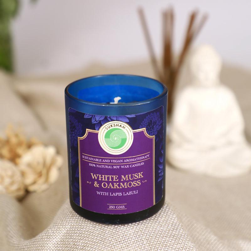 Buy Elysium White Musk and Oakmoss Scented Candle Candles from Vaaree